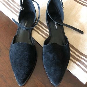 Nine West Suede black flats